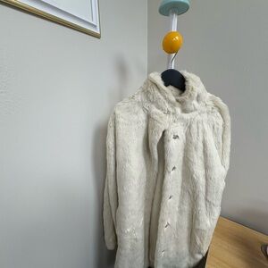 Madewell Faux Fur Coat Size Small